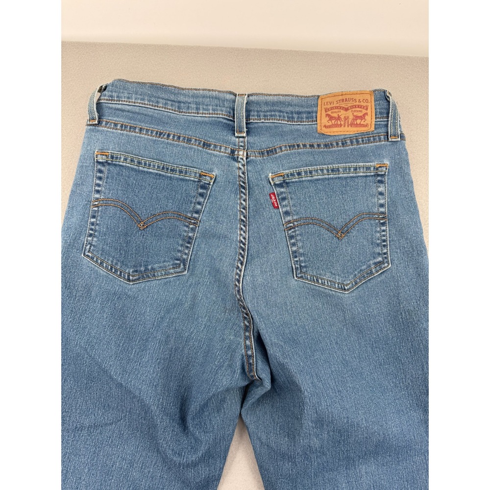 Levis 724 High Rise Straight Jeans Womens 31 (31x27)β Medium Wash Blue Denim - Picture 10 of 13